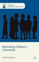 Rethinking children's citizenship /