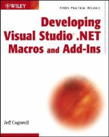 Developing Visual Studio .NET macros and add-ins