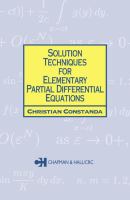 Solution techniques for elementary partial differential equations /