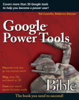 Google® power tools bible /