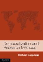 Democratization and research methods /