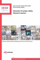 Element of nuclear safety : Research reactors /