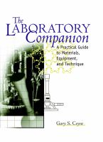 The laboratory companion : a practical guide to materials, equipment, and technique /