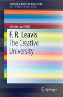 F.R. Leavis : the creative university /