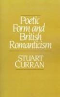 Poetic form and British romanticism /