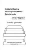 Guide to meeting reading competency requirements : effective diagnosis and correction of difficulties /