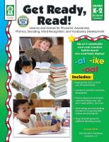 Get ready, read! : Lessons and games for phonemic awareness, phonics, decoding, word recognition, and vocabulary development /