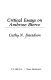 Critical essays on Ambrose Bierce /