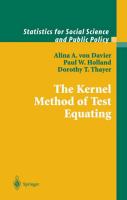 The Kernel method of test equating