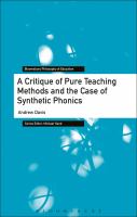 A critique of pure teaching methods and the case of synthetic phonics /