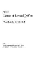 The letters of Bernard DeVoto /