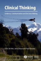 Clinical thinking : evidence, communication and decision-making /