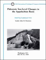 Paleozoic sea-level changes in the Appalachian Basin : Washington, D.C., July 20-24, 1989 /