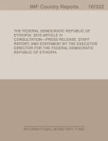Federal Democratic Republic of Ethiopia.
