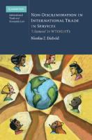 Non-discrimination in international trade in services : 'likeness' in WTO/GATS /