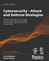 Cybersecurity - Attack and Defense Strategies - Second Edition /