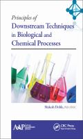Principles of downstream techniques in biological and chemical processes /
