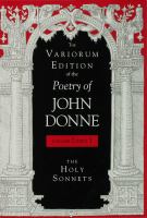 The Variorum edition of the poetry of John Donne.