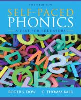 Self-paced phonics : a text for educators /