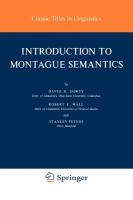 Introduction to Montague semantics /