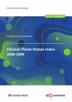 Chinese Plants Names Index 2000-2009.