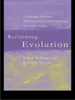 Reclaiming evolution : a dialogue between Marxist institutionalism on social change /