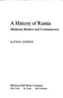 A history of Russia: medieval, modern, and contemporary.