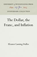 The dollar, the franc and inflation