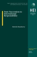 State succession to international responsibility /
