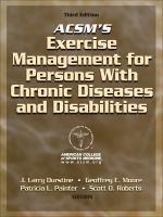 ACSM's exercise management for persons with chronic diseases and disabilities /