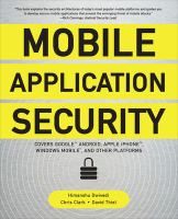 Mobile application security /