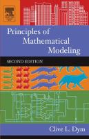 Principles of mathematical modeling.