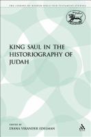 King Saul in the historiography of Judah /