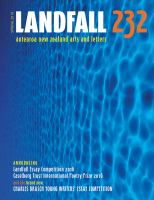 Landfall 232 : Aotearoa New Zealand arts and letters : Spring 2016 /