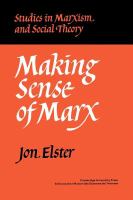 Making sense of Marx /