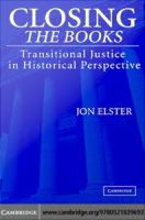 Closing the books : transitional justice in historical perspective /