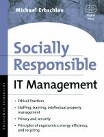 Socially responsible IT management /