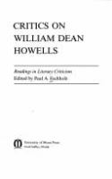 Critics on William Dean Howells,