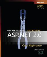 Programming Microsoft ASP.NET 2.0 core reference /