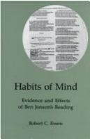 Habits of mind : evidence and effects of Ben Jonson's reading /
