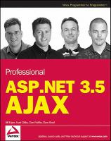 Professional ASP.NET 3.5 AJAX /