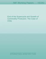 End of the supercycle and growth of commodity producers : the case of Chile /