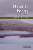 Meter in poetry : a new theory /