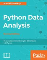 Python data analysis : data manipulation and complex data analysis with Python /