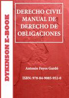 Derecho civil : manual de derecho de obligaciones /