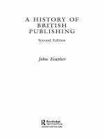 A history of British publishing /