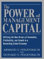 The power of management capital how to sustain and accelerate business growth and profitability by effectively accumulating, innovating, and utilizing management capital /