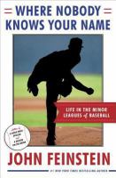 Where nobody knows your name : life in the minor leagues of baseball /