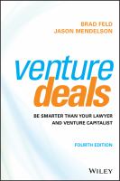 Venture Deals, 4th Edition /