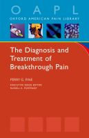 The diagnosis and treatment of breakthrough pain /